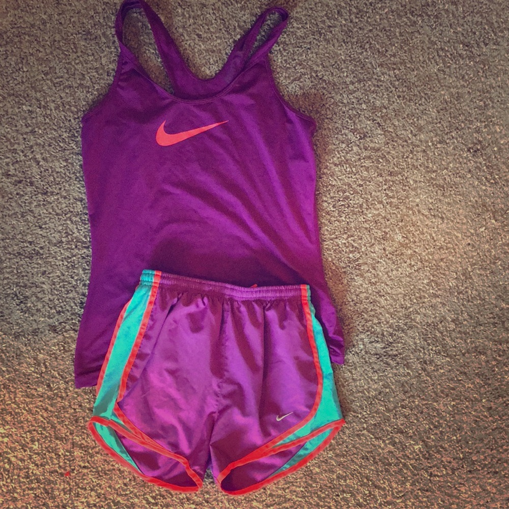 Nike shorts and tank